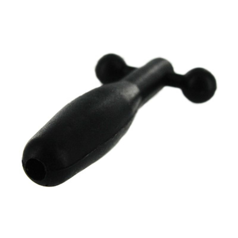 Silicone Cum-Thru Barbell Penis Plug-AB945