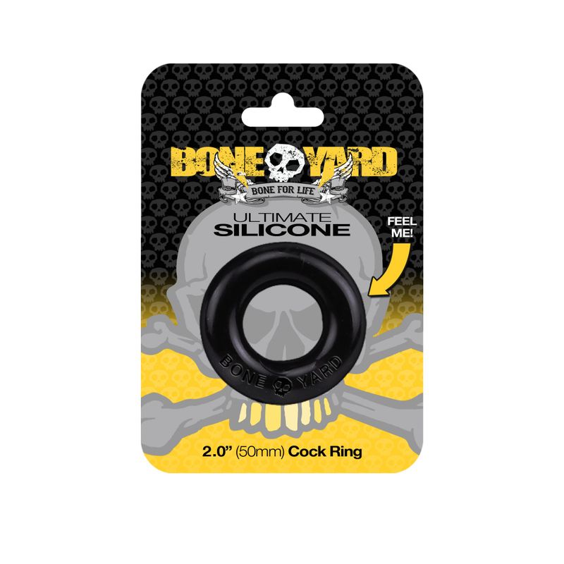 Ultimate Silicone Cock Ring Black-BY0450
