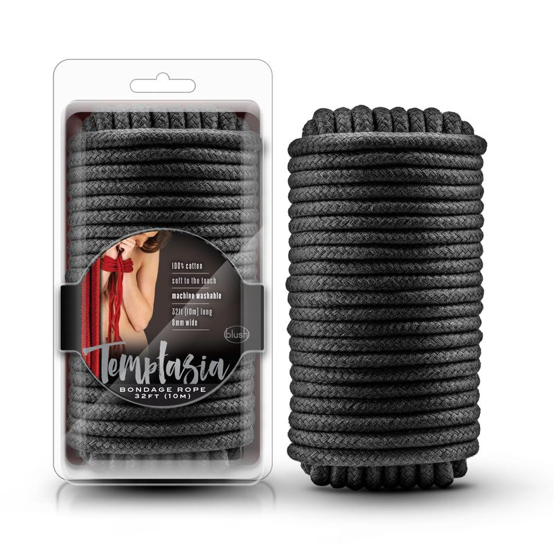 Temptasia Bondage Rope 10m Black-BL-41695