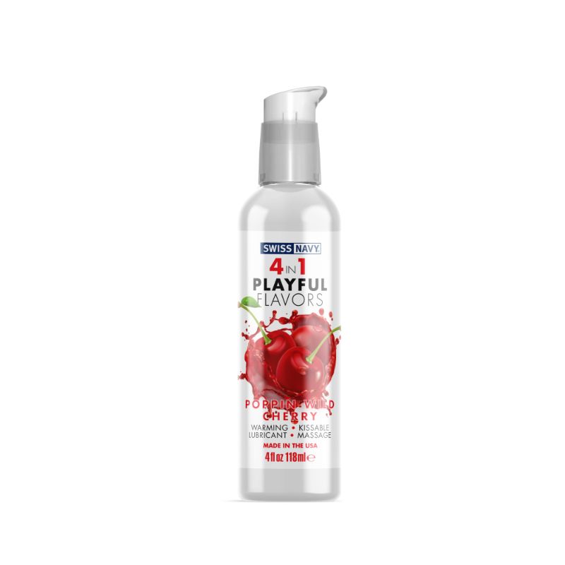 Playful Flavours 4 In 1 Poppin Wild Cherry 4oz/118ml-SN4N1FPWC4