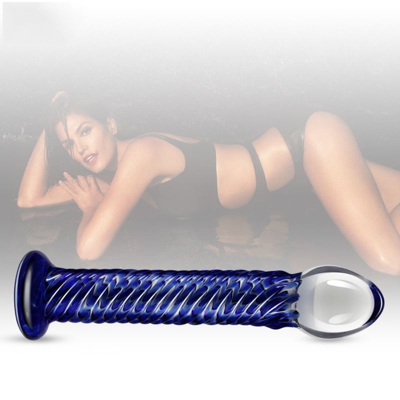 Glass Romance 7 Blue 7.5in-GS07-BLU