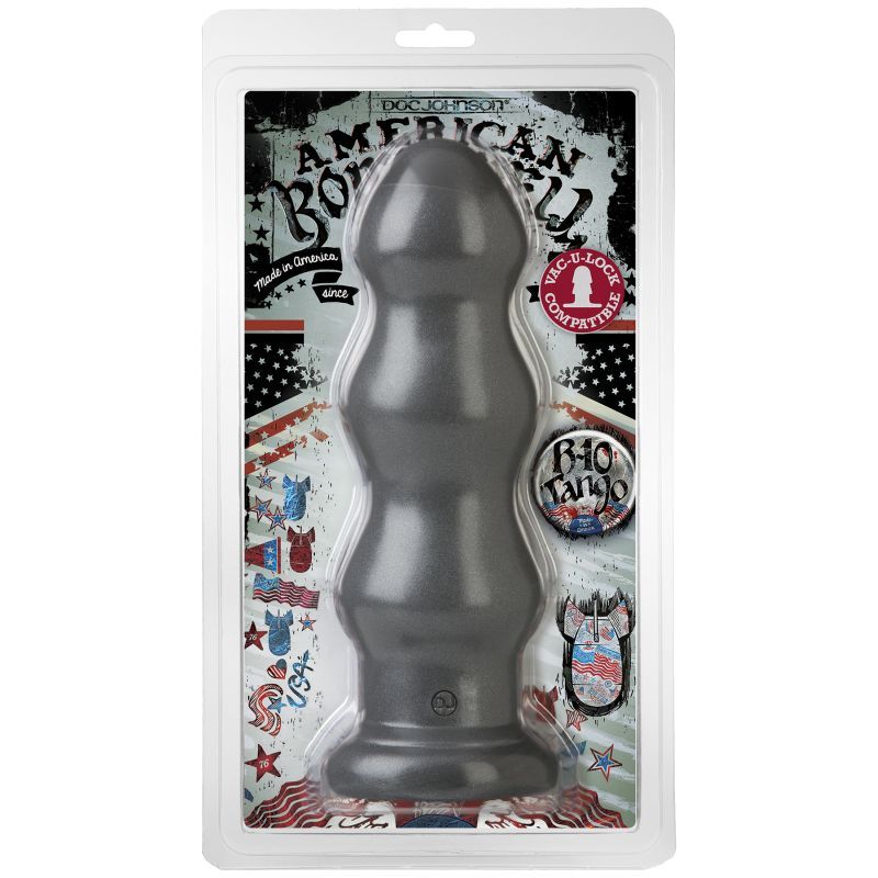 B-10 Tango 10in Anal Dildo Gun Metal-0270-40-CD