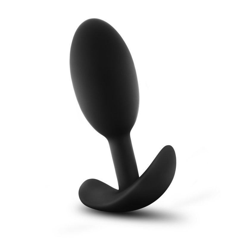 Anal Adventures Platinum Silicone Vibra Slim Plug Medium-BL-11875