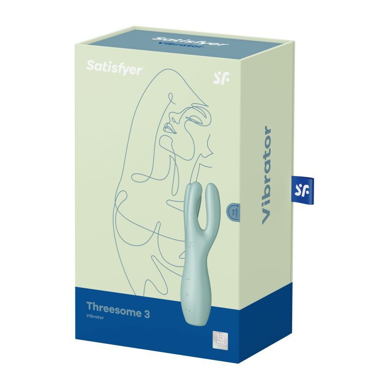Satisfyer Threesome 3 Layon Vibrator Mint-4037165