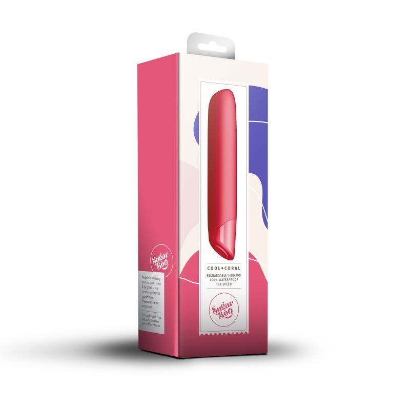 SugarBoo Cool Coral Bullet Vibe-10CHAICCR