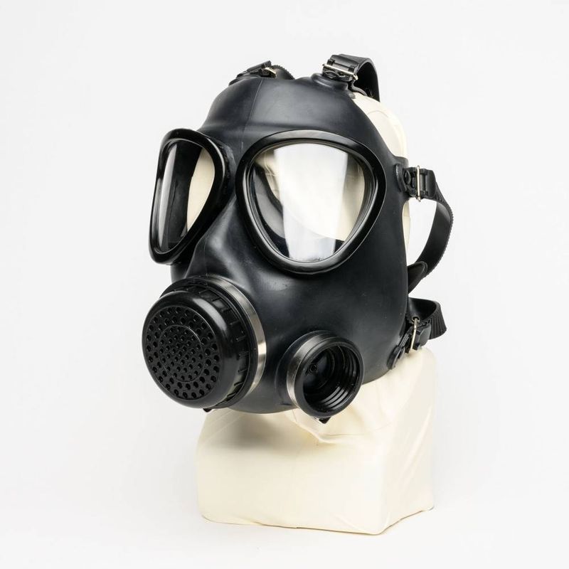 Military Adjustable Strap Rubber Gas Mask-23059