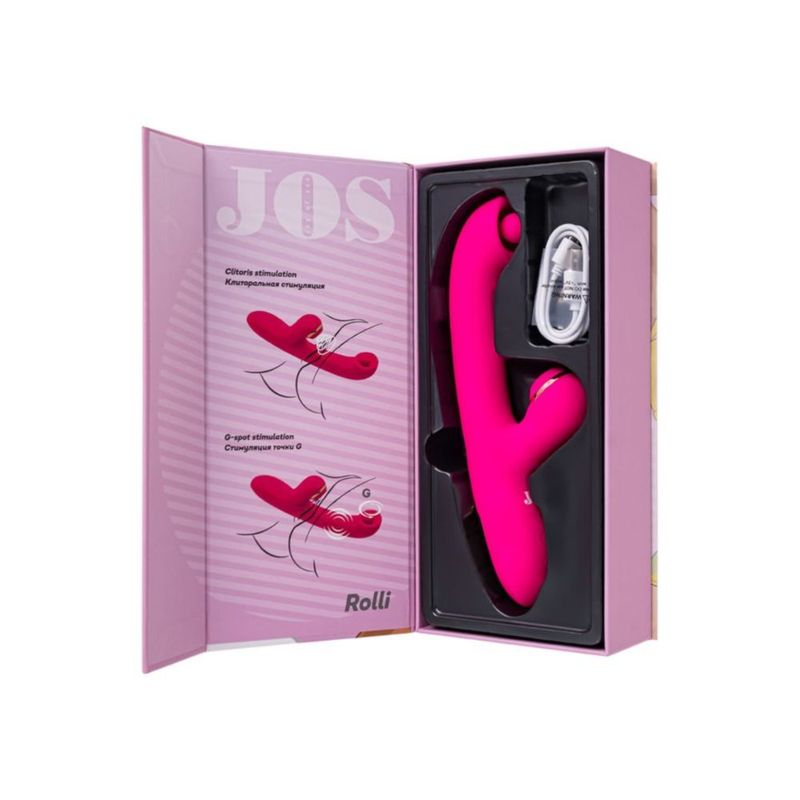 JOS Rolli Stimulating Ball Vibrator with Vaccuum Clitoral Stimulator-783061