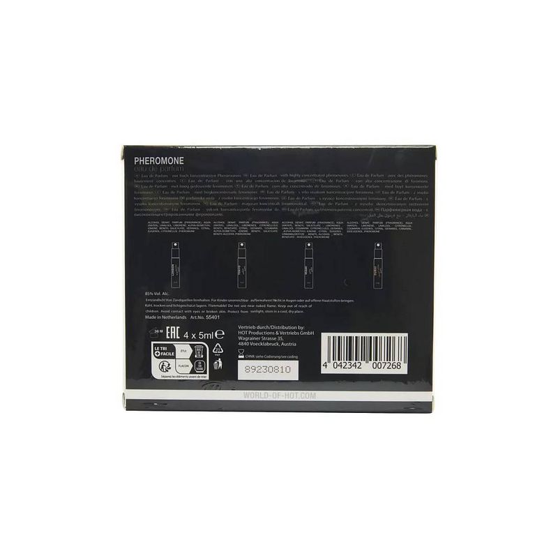 HOT Pheromone Perfume Box Men - 4 x 5ml-55401