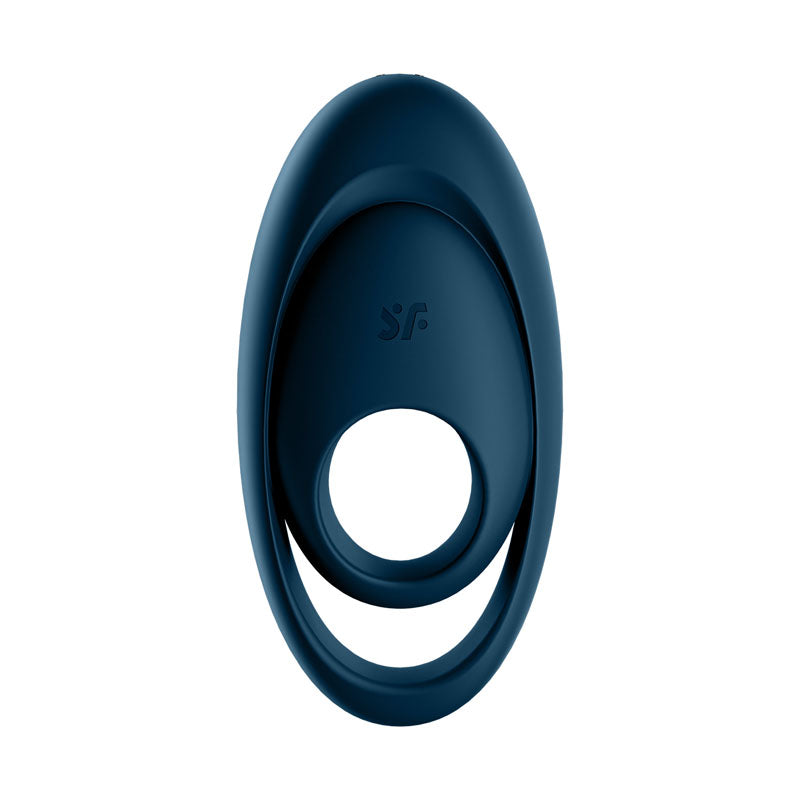 Satisfyer Glorious Duo - Dark Blue USB Rechargeable Cock & Balls Ring-4009919