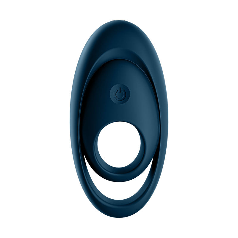 Satisfyer Glorious Duo - Dark Blue USB Rechargeable Cock & Balls Ring-4009919