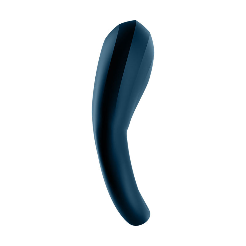 Satisfyer Epic Duo - Navy Blue USB Rechargeable Cock & Balls Ring with App Control-4009940