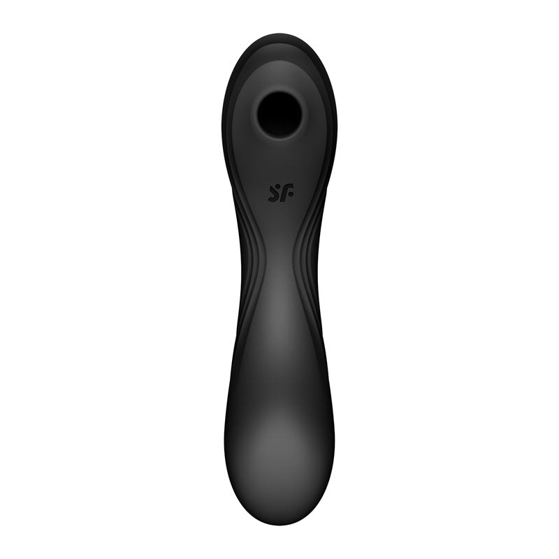 Satisfyer Curvy Trinity 4 - Black USB Rechargeable Air Pulse Stimulator & Vibrator-4036540