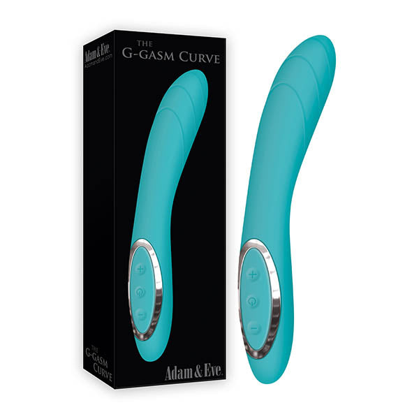 Adam & Eve The G-Gasm Curve - Aqua 21 cm (8.25) USB Rechargeable Vibrator-B610 4600