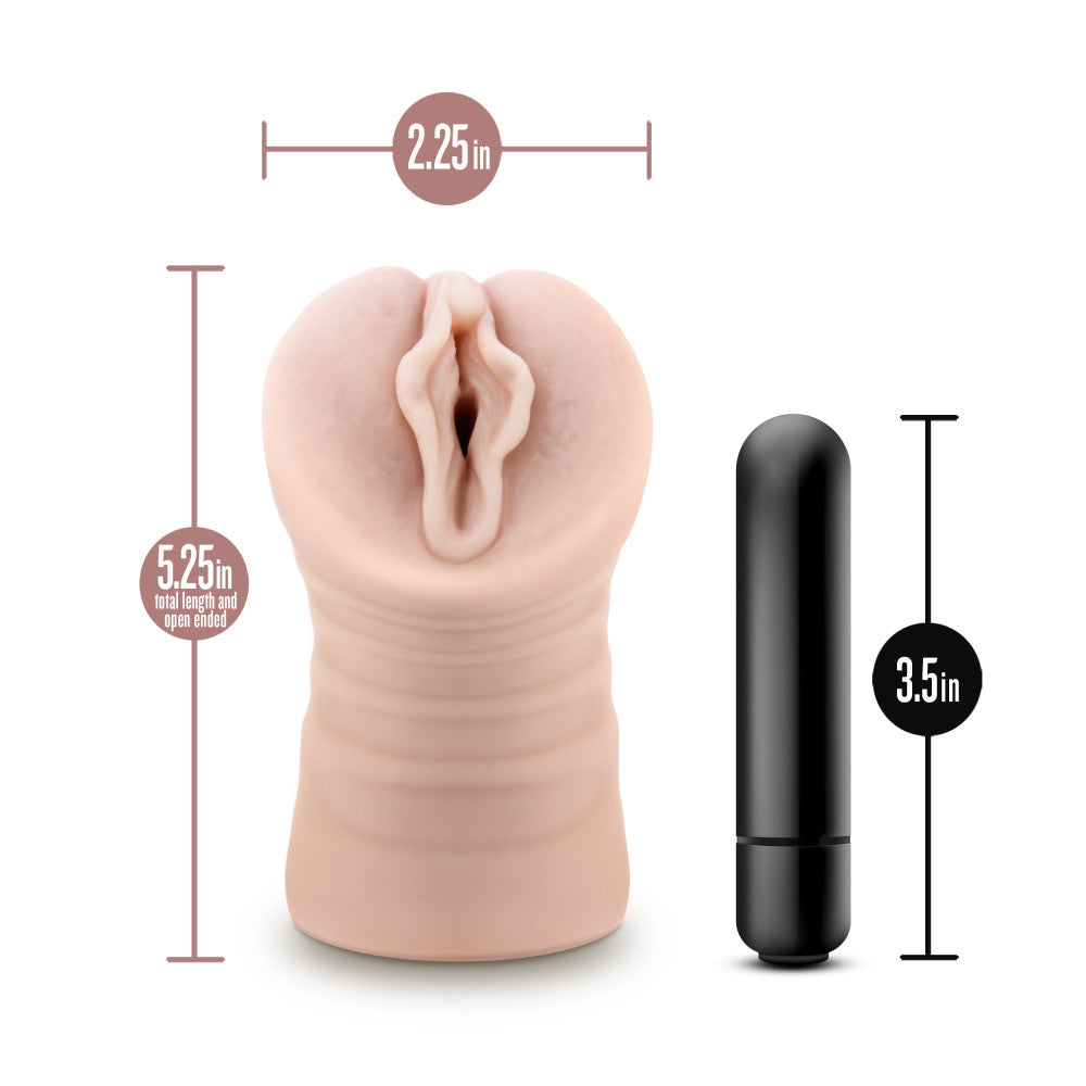 EnLust - Destini - Flesh Vibrating Vagina Stroker-BL-73403