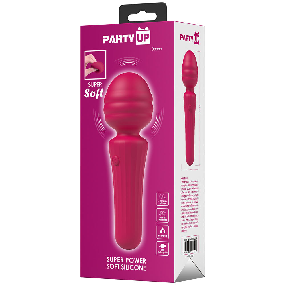 Party Up DUUNA - Pink - Pink 16.9 cm USB Rechargeable Massage Wand-BP-W00003