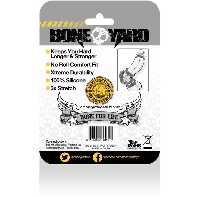 Boneyard Silicone Ring 50mm - Black 50 mm Cock Ring-BY0150