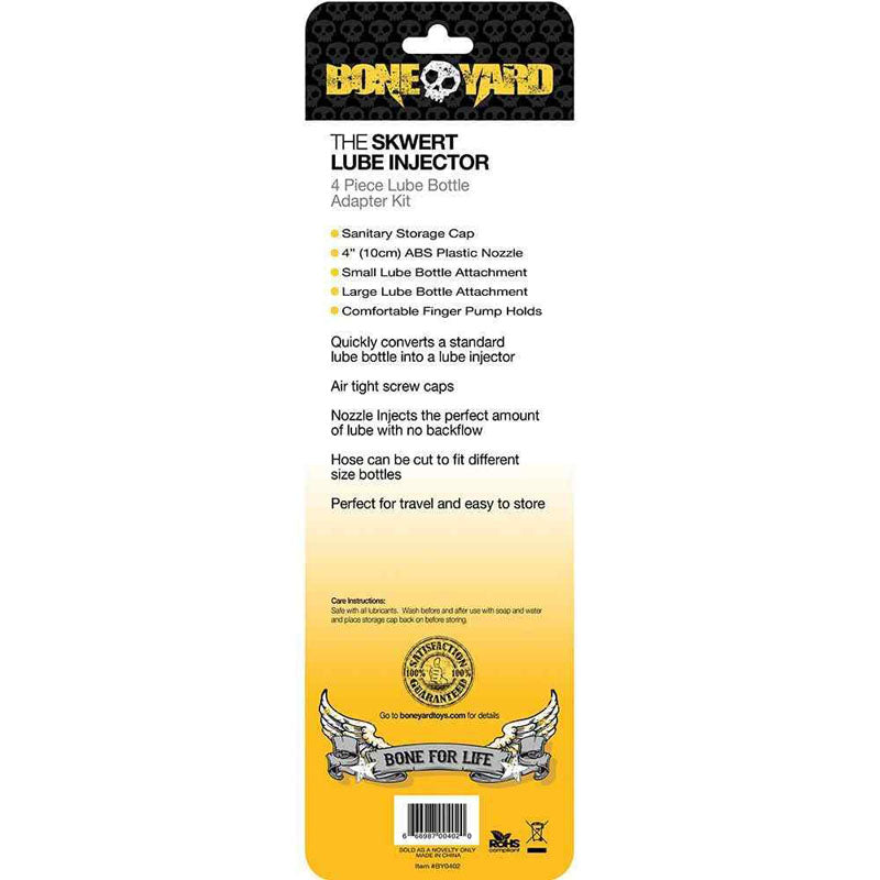 Boneyard Skwert Lube Injector - Black Lube Injector for Bottles-BY0402