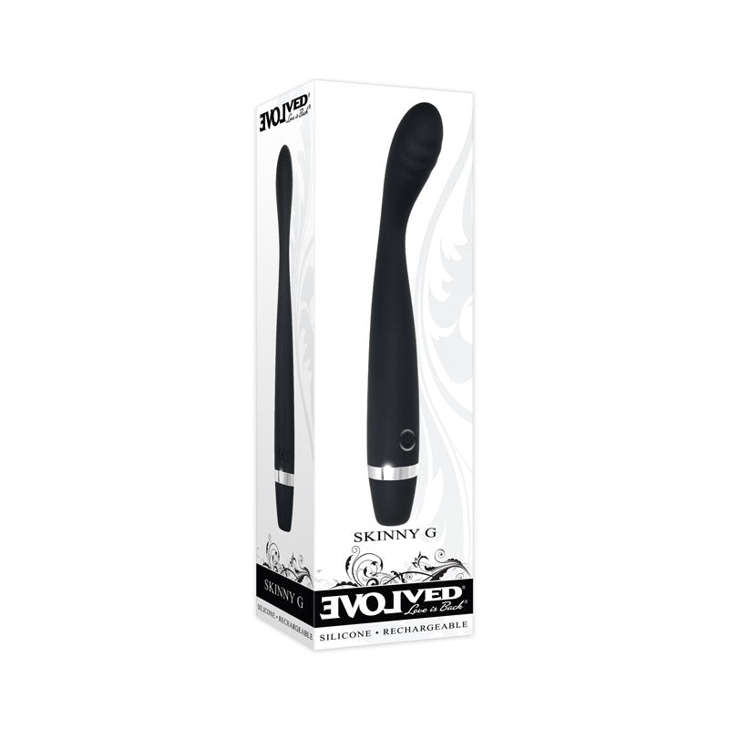 Evolved Skinny G - Black 17.8 cm USB Rechargeable Vibrator-EN-RS-8683-2