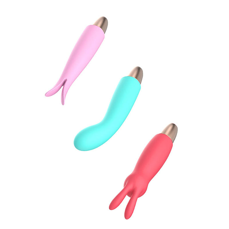 Adam & Eve PLAYFUL SEDUCTION KIT - USB Rechargeable Vibrator with 3 Interchangeable Sleeves-I479 0000