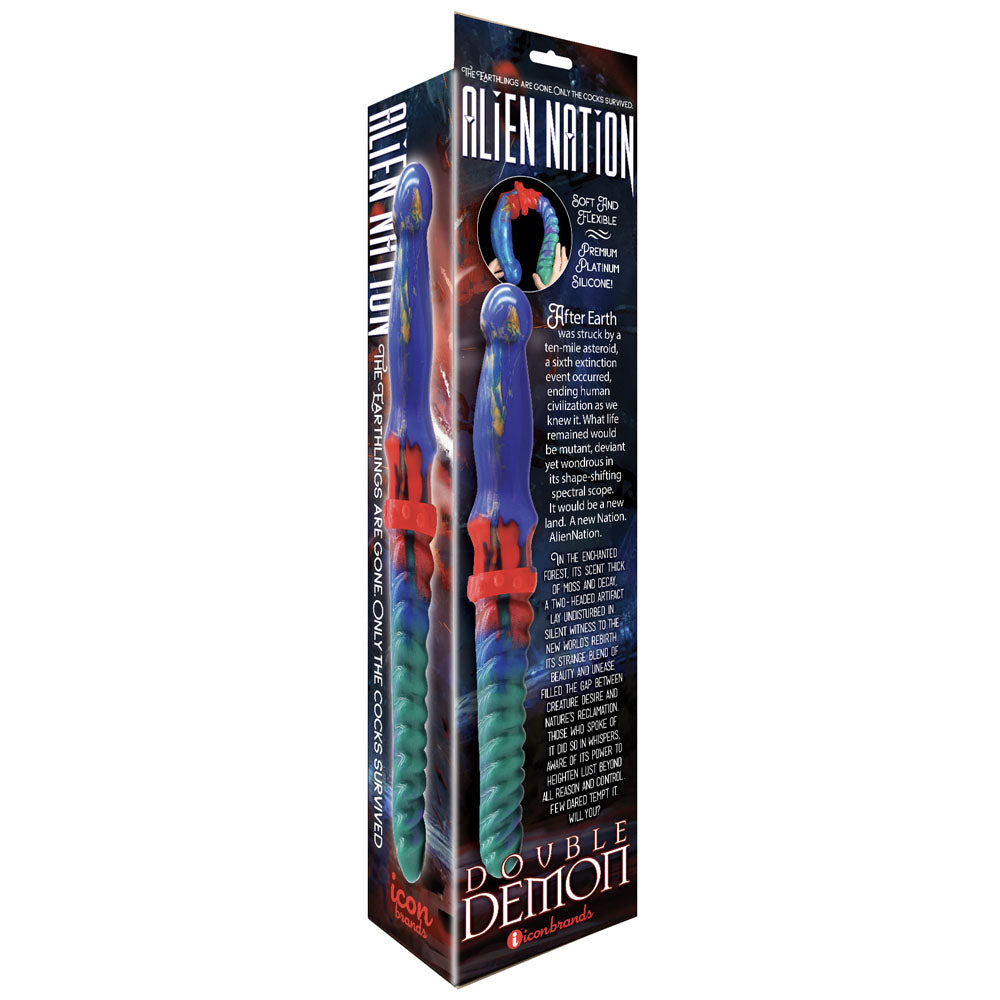Alien Nation - Double Demon - Coloured 35 cm Fantasy Double Dildo-IC1382