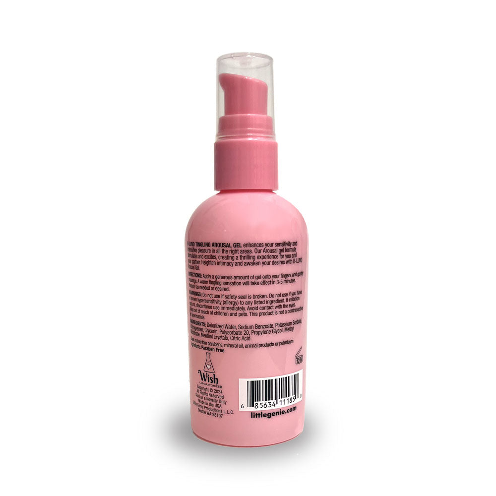 B-LUVD Tingling Arousal Gel - Water Based Unisex Arousal Gel Lubricant - 118 ml Bottle-LGBT.1402
