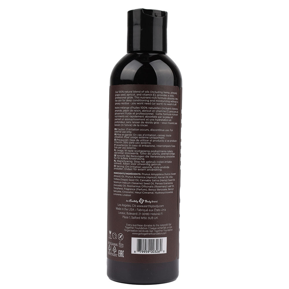 Hemp Seed Massage & Body Oil - Guavalava (Guava & Blackberry) Scented - 237 ml Bottle-MAS068