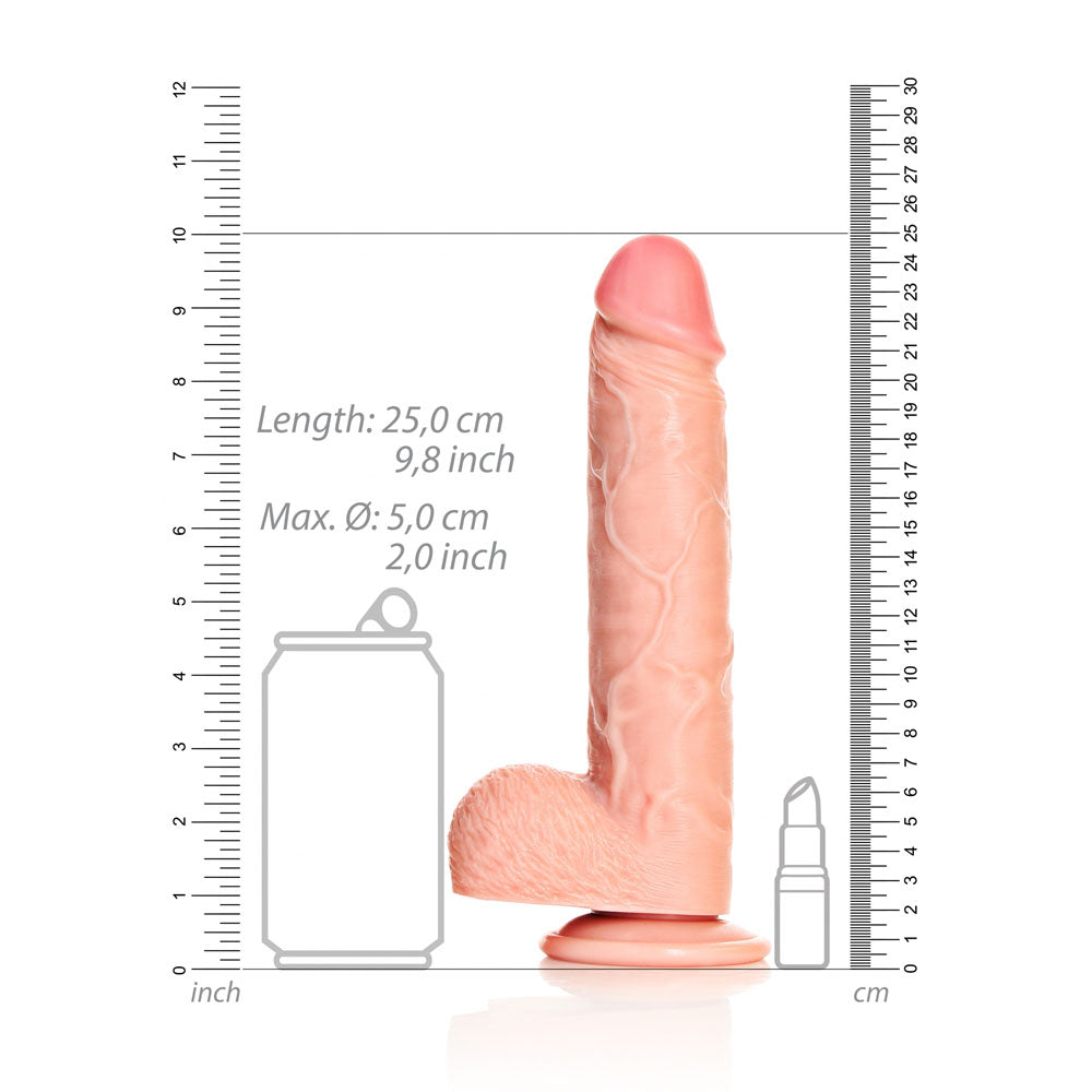 REALROCK Straight Realistic Dildo with Balls - 23 cm - Flesh 23 cm (9) Dong-REA126FLE