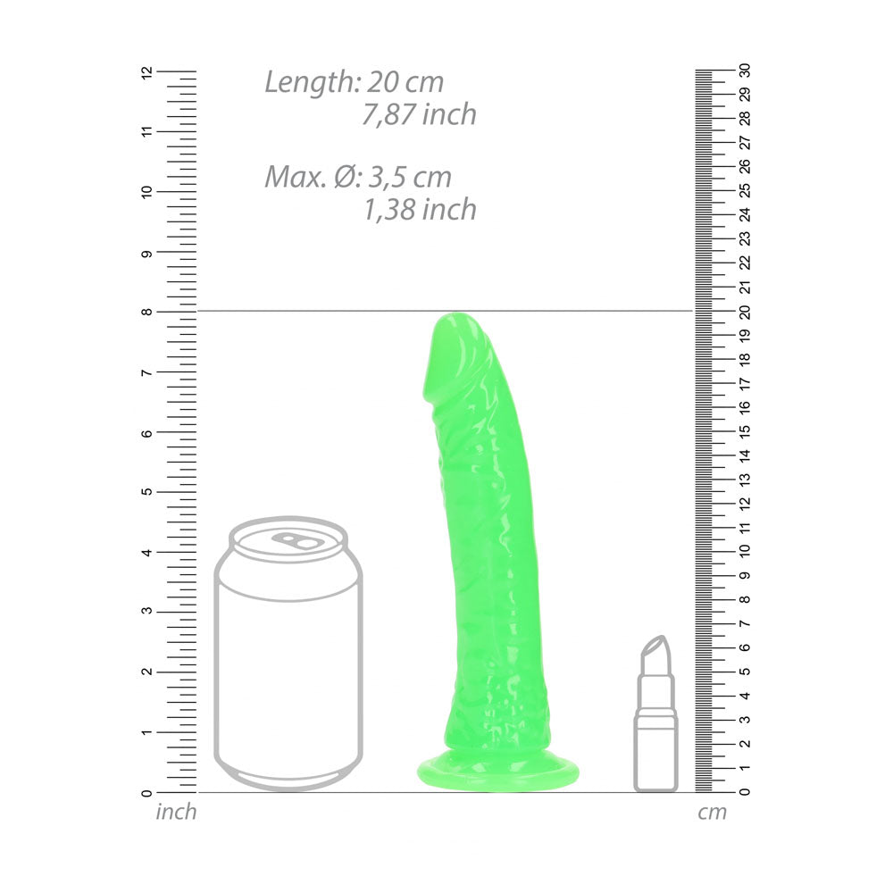 REALROCK 18 cm Slim Glow in the Dark Neon - Green - Glow in Dark Green 18 cm (7) Dong-REA142GLOGRN