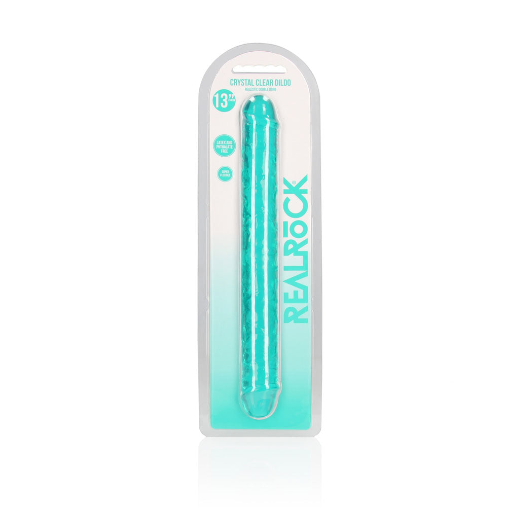 REALROCK 34 cm Double Dong - Turquoise - Turquoise 34 cm (14) Double Dong - REA159TUR