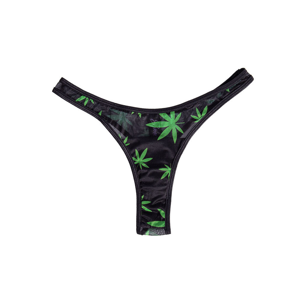 Maia DATE NIGHT 420 PANTY VIBE - L/XL - Black L/XL 420 Panty with Black USB Rechargeable Bullet & Remote-RM330-LF4-LXL