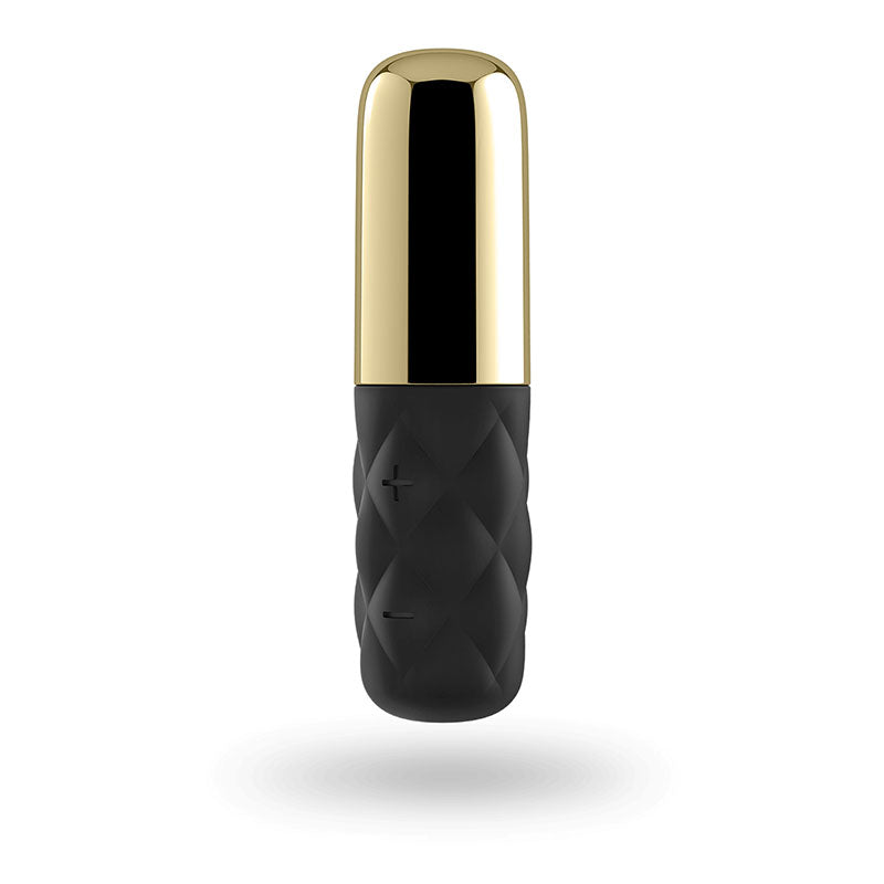 Satisfyer Mini Sparking Darling - Gold/Black USB Rechargeable Mini Vibrator-SATMINI-LH