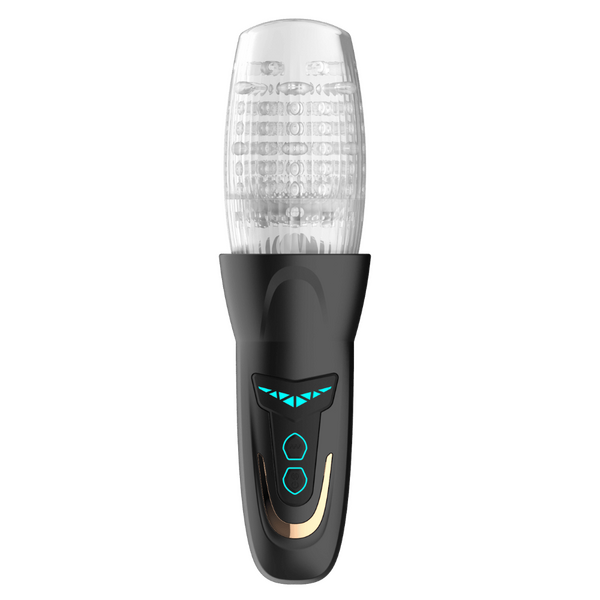 Dragon Pro - Rotating Male Masturbator (Black)-AMO-M-011