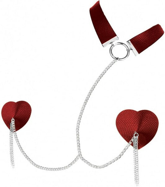 Dominatrix Nipplicious Pasties (Red)-HP-3462