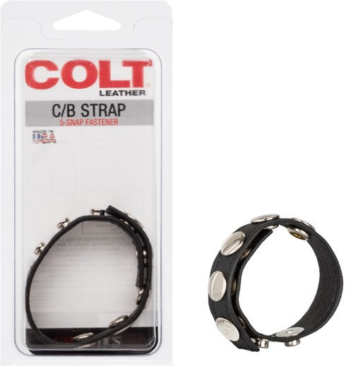 Leather C/B Strap 5-Snap Fastener-SE-6843-30-2
