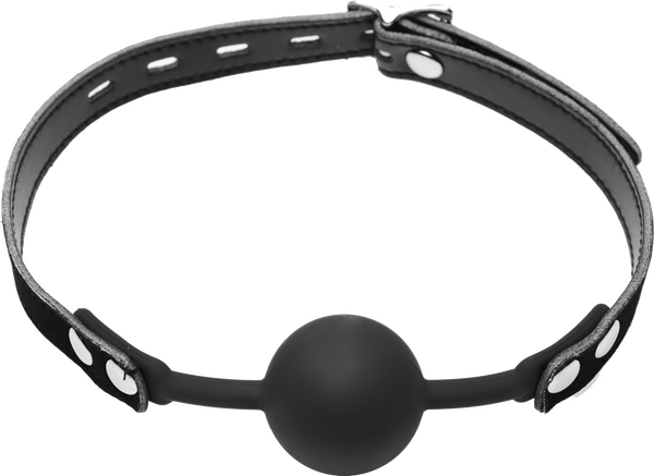 Premium Hush Locking Silicone Comfort Ball Gag-AE236