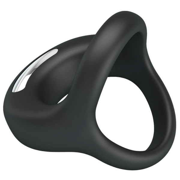 Vibrant Penis Ring - Elliott (Black)-BI-210322