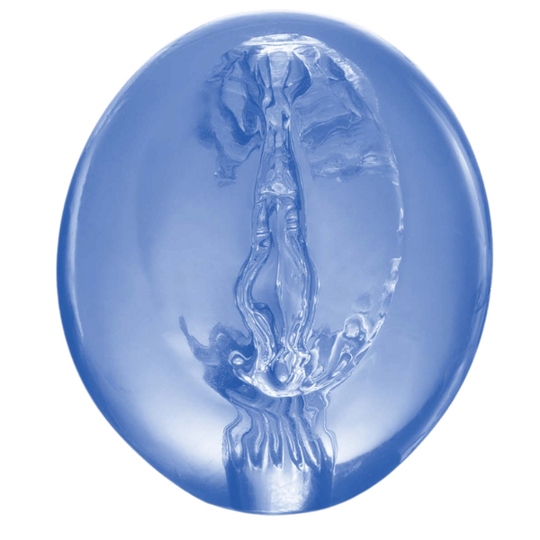 Pocket Jelly Masturbator 3.5" (Blue)-FMR017A000-044