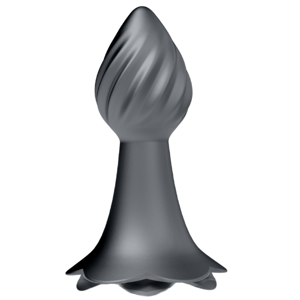 10 Rhythms Vibrating Anal Plug (Grey)-FPBQ063A00-200