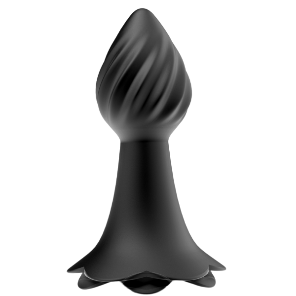 10 Rhythms Vibrating Anal Plug (Black)-FPBQ063A00-207