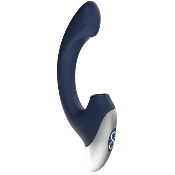 Thumping Rechargeable Silicone Vibrator (Blue)-FPBR001A00-024