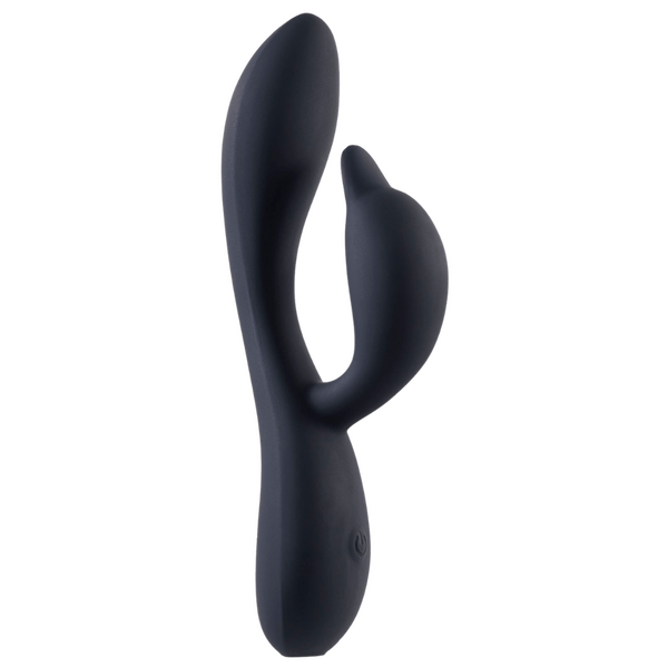 Dual Motor Silicone Vibrator (Black)-FPBR021A00-010