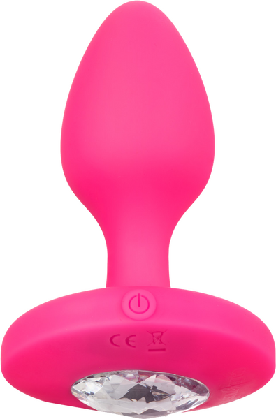 Cheeky Gems Medium Rechargeable Vibrating Probe (Pink)-SE-0443-10-3
