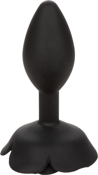 Large Rose Anal Plug (Black)-SE-2653-15-3