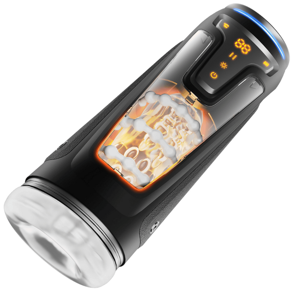 Warrior - Thrusting Male Masturbator (Black)-JE-F019