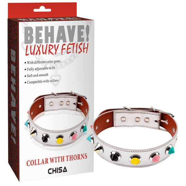 Collar with Thorns (White)-CN-632113982