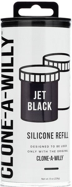 Clone-A-Willy Silicone Refill (Jet Black)-EL-CW-LJBR