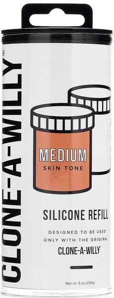 Clone-A-Willy Silicone Refill (Medium Skin Tone)-EL-CW-LMR