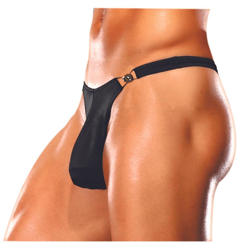Male Power Bong Clip Thong-PAK-820-L/XL-BLK
