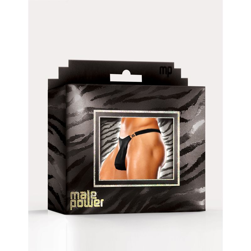 Male Power Bong Clip Thong-PAK-820-L/XL-BLK