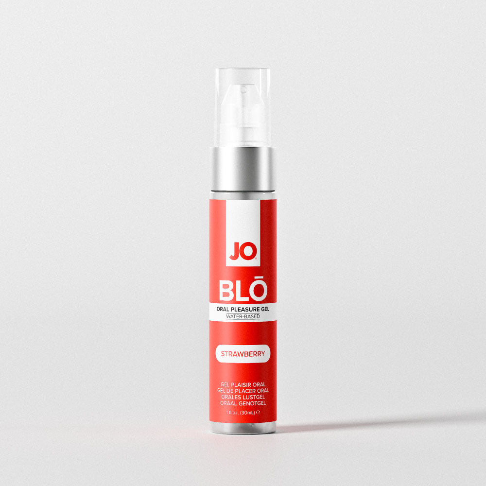 JO Blo Strawberry - Strawberry Flavoured Oral Pleasure Gel - 30 ml Bottle - 10151